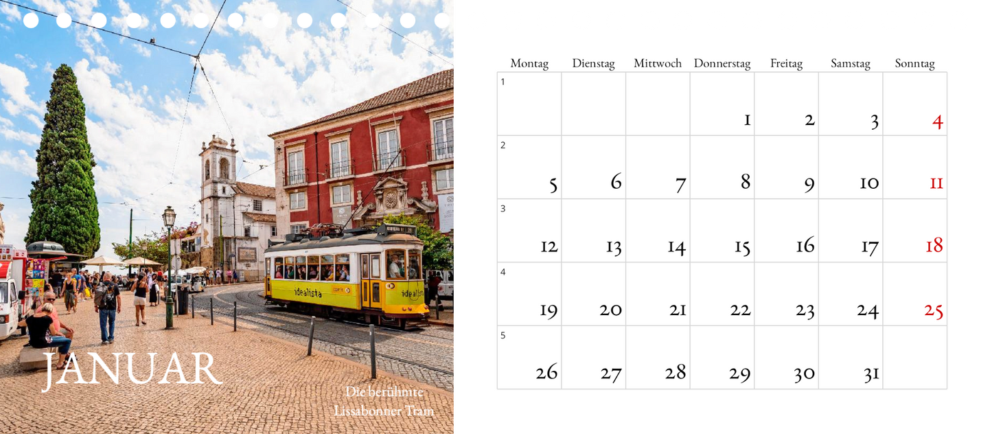 Kalender Lissabon 2026