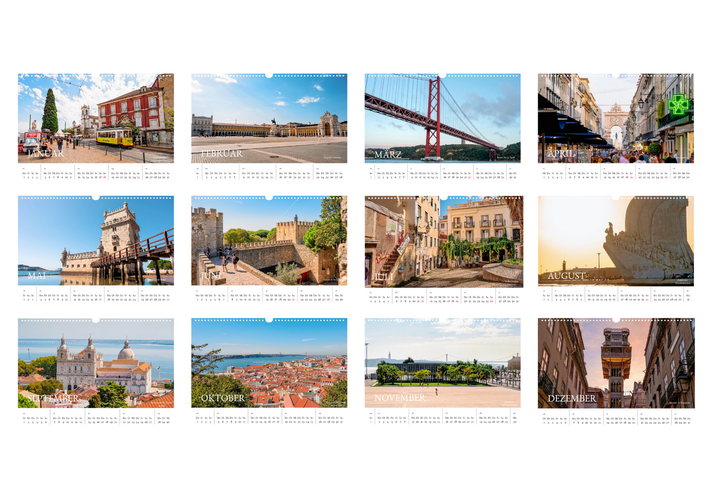 Kalender Lissabon 2026