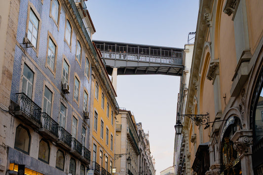 Übergang am Elevador de Santa Justa