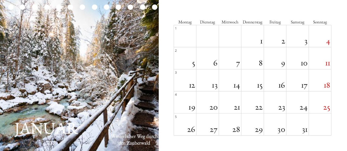 Kalender Berchtesgaden 2026